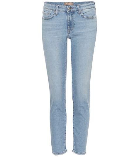 7 For All Mankind Pyper Cropped Mid Rise Skinny Jeans ABOUT ICONS