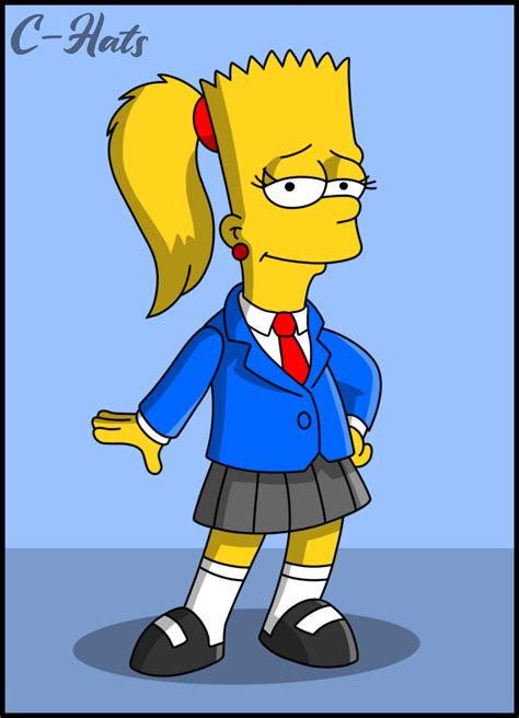 Female Bart Simpson Schoolgirl Oufit By C Hats On Deviantart