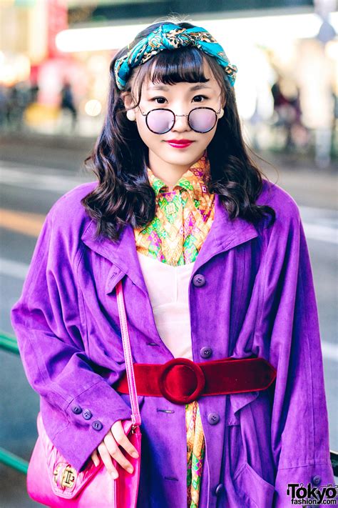 Harajuku Teens In Colorful Vintage Street Fashion Tokyo Fashion