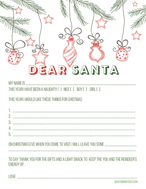 Maybe you would like to learn more about one of these? Cute Free Printable Letter to Santa {Blank Letter to Santa ...