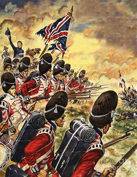 The Battle Of Waterloo Painting By Peter Jackson Pixels