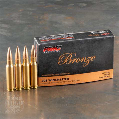 308 Winchester 762x51 Full Metal Jacket Boat Tail Fmj Bt Ammo For