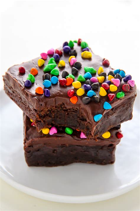 Super Fudgy Chocolate Frosted Brownies Baker By Nature
