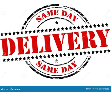 Same Day Delivery Stock Illustration Illustration Of Date 92047033