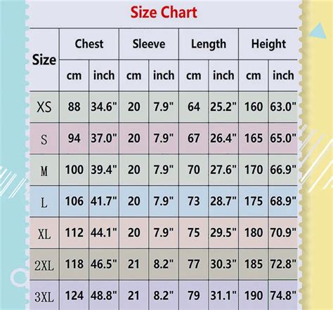 Shein Size Chart Kids