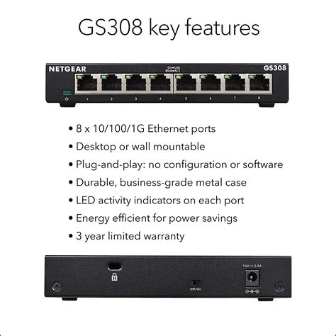 Mua Netgear 8 Port Gigabit Ethernet Unmanaged Switch Gs308 Home
