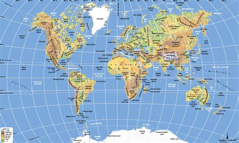 45th Parallel World Map