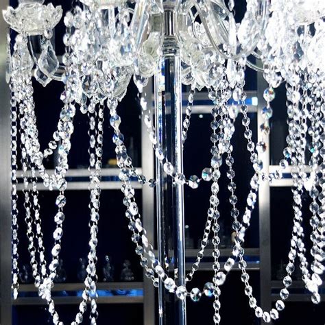 Wedding Party Decoration Clear Acrylic Crystal Octagonal Bead Curtain