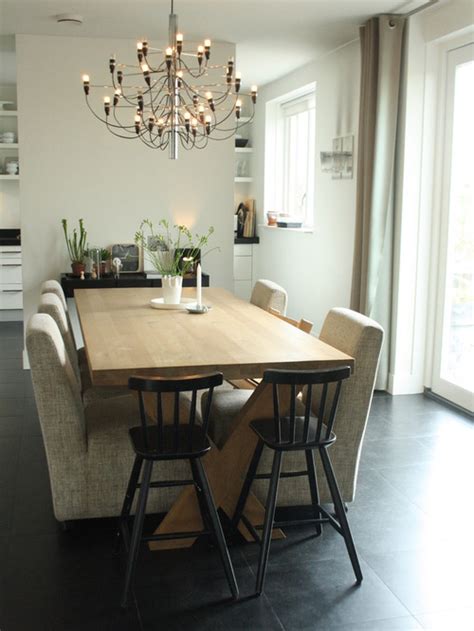 Two Chandeliers Over Dining Table Houzz