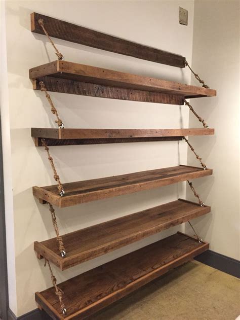 A simple diy floating clothes rack! Diy display shelf, Diy shoe rack, Reclaimed wood shelves
