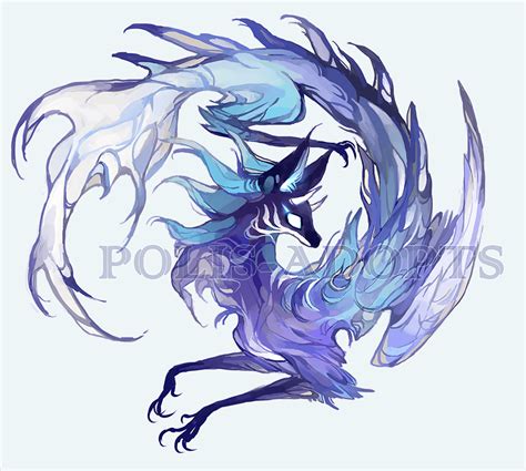 Remember that animals we see on land and in the sky are only half of our animal world. CLOSED Adopt auction - Drop by Polis-adopts | Mythical creatures art, Fantasy creatures art ...