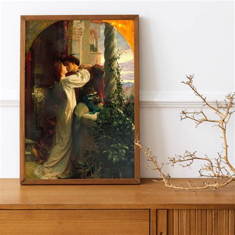 Frank Dicksee Romeo And Juliet Print On Canvas Love Art Etsy