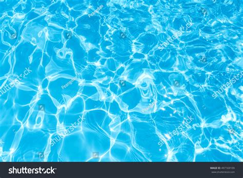 Ripple Water Swimming Pool Sun Reflection Stock Photo 497169109