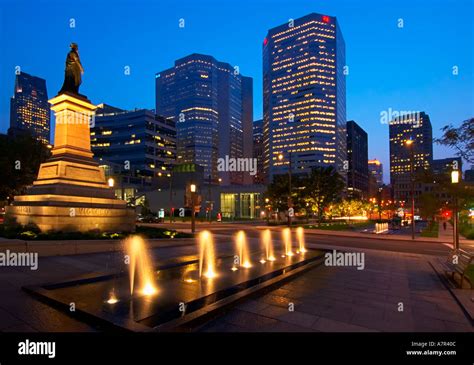 Downtown Montreal Quebec Canada Stock Photo Alamy