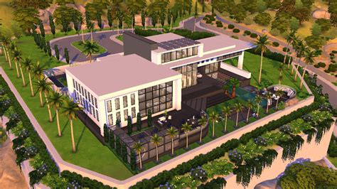 Celebrity Modern Mansion By Bellusim At Mod The Sims Sims 4 Updates
