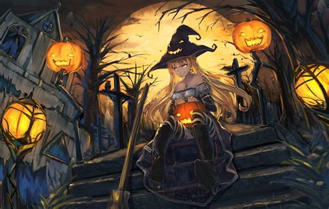 Halloween Anime Girl Wallpapers Top Free Halloween Anime Girl