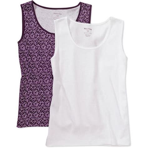 White Stag Womens Knit Tanks 2 Pack