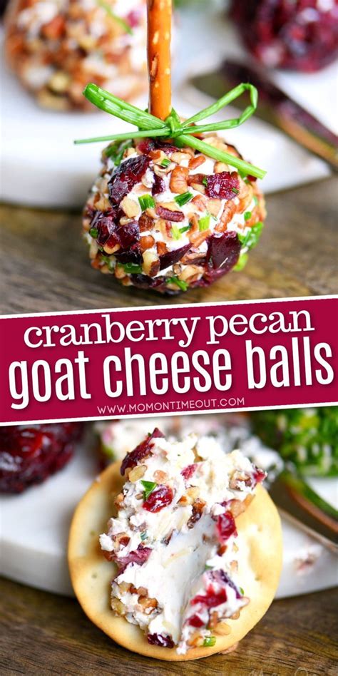 Cranberry Pecan Mini Goat Cheese Balls In 2020 Appetizer Recipes