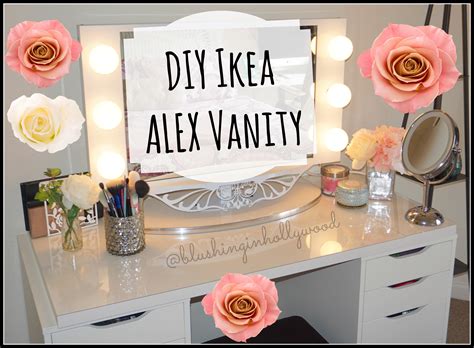 Below we turned the generic alex 5 drawer unit into a more glam design with custom drawer fronts! DIY Ikea ALEX Vanity - Blushing in Hollywood