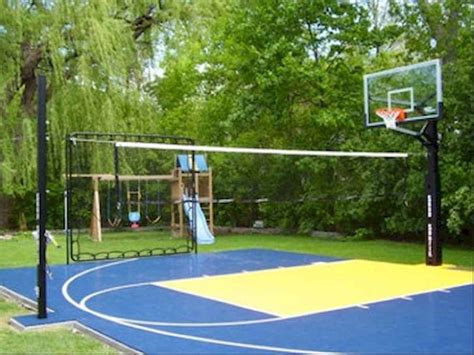 27 Sport Court Backyard Ideas 5 Backyard Court Basketball Court