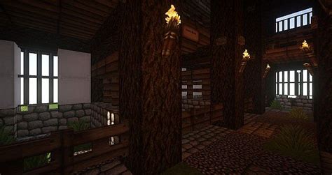 Are you building a medieval city, castle or kingdom in minecraft right now? Medieval Barn / Mittelalterlicher Stall Minecraft Map