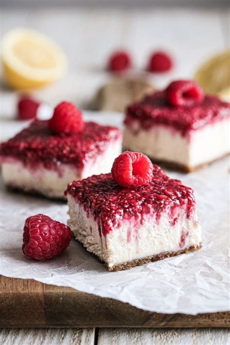 The recipe is easy to make, highly customizable, and is brimming with sweet, tangy, and nutty flavors in every bite! Vegan No-Bake Lemon Raspberry Bars | Wifemamafoodie