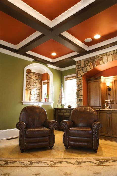 Red Home Accents Ceilings 27 Amazing Coffered Ceiling Ideas For Any