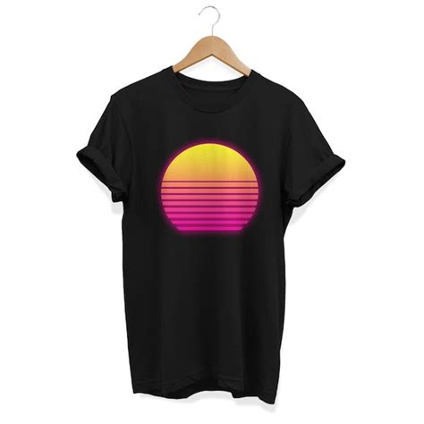 Vaporwave Shirt Sunset Summer Tee Synthwave T Shirt Retro Etsy