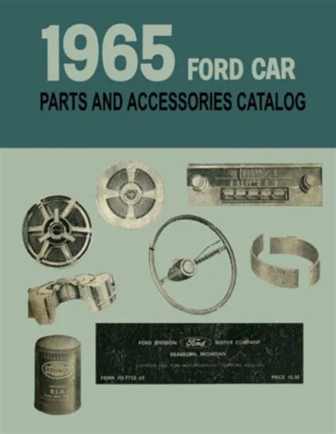 Ford Car Part Numbers Book List Guide Catalog Interchange