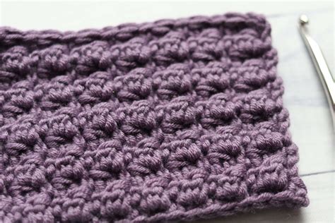 Double Crochet Cluster Stitch Angle Rich Textures Crochet