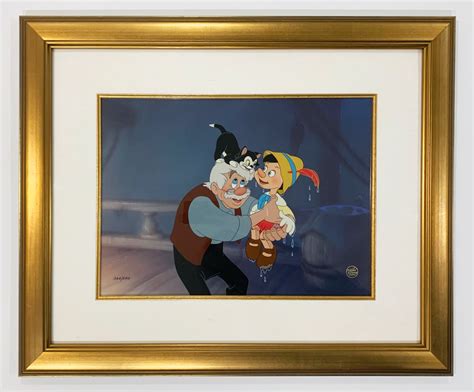 Walt Disney Limited Edition Cel Together Again From Pinocchio