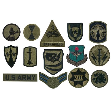 Rothco Subdued Military Assorted Military Patches