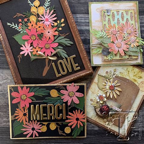 Sizzix Thinlits Die Set By Tim Holtz Large Funky Floral