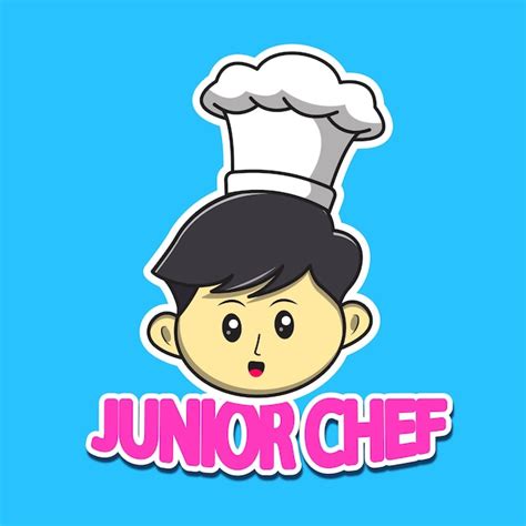 Premium Vector Junior Chef Logo Cartoon Illustration
