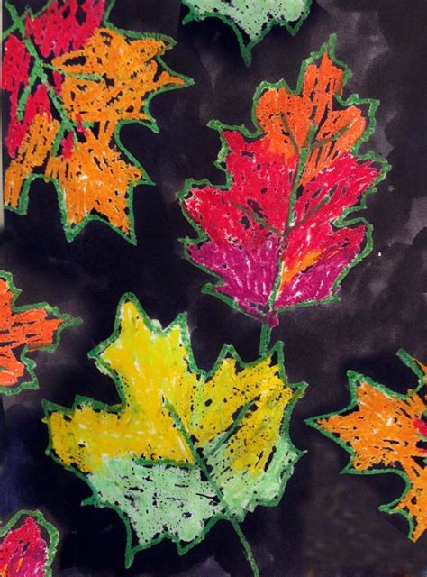 Fall Leaf Art With India Ink Fall Art Projects Kindergarten Art