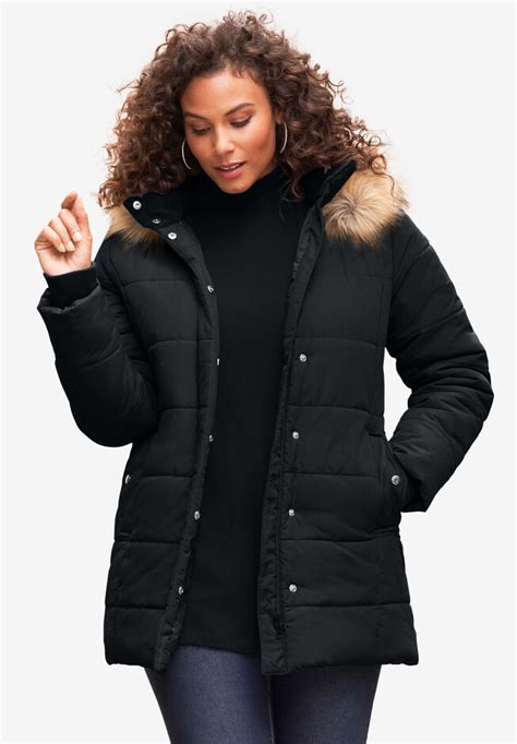 Classic Length Quilted Puffer Jacket Fullbeauty Outlet