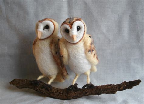 Needle Felted Barn Owls By Jessiedockins On Deviantart