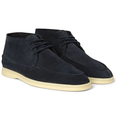 Available from a variety of designer brands and fashions, these vibrant sneakers, loafers, and boots will be exactly what you've been looking for. Loro Piana Sailing Walk Suede Desert Boots in Navy (Blue ...