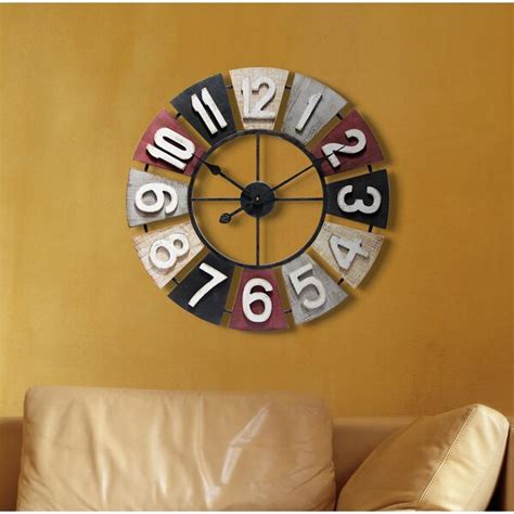 August Grove Oversized Meigs 24 Wall Clock And Reviews Wayfair