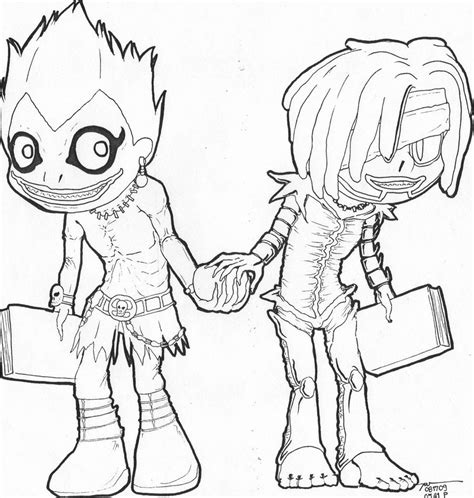 Ryuk from death note 3. Death Note Coloring Pages - Coloring Home