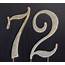 Rhinestone Gold NUMBER 72 Cake Topper 72nd Birthday Party  Etsy