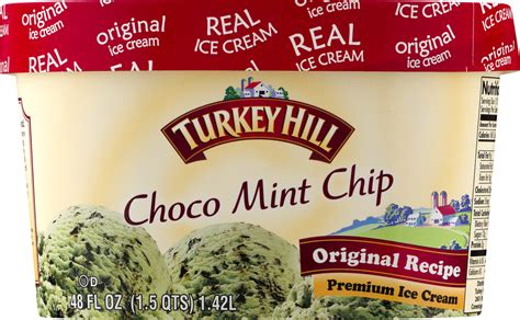 Turkey Hill Original Recipe Premium Ice Cream Choco Mint Chip Turkey