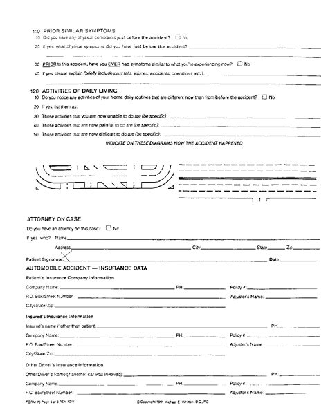 Personal Injury Forms