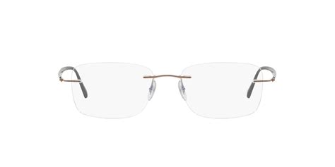 Eyeglasses Ray Ban Rx 8725 1131 54 17 Man Marron Square Frames Rimless Frame Classic 54mmx17mm
