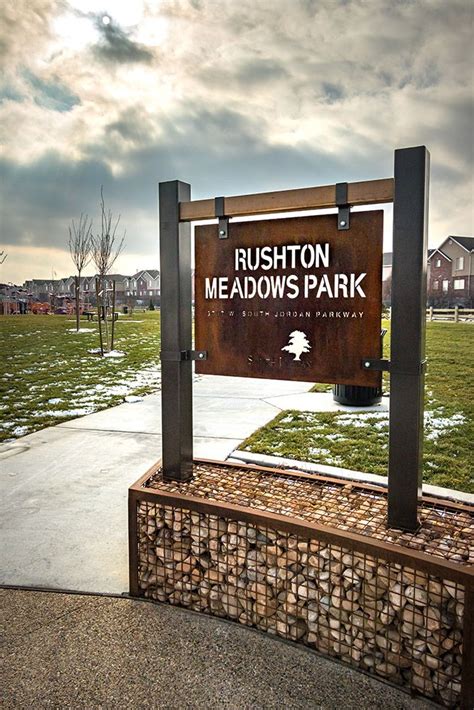 Metal Park Signs From Smith Steelworks With Intricate Design Options