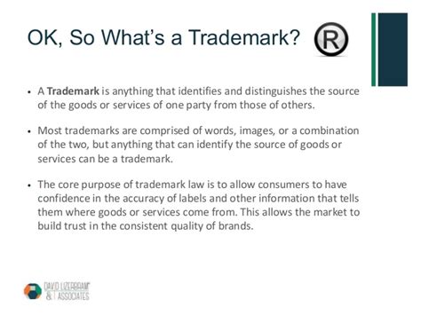 A trademark is mark capable of being represented graphically and which is capable of distinguishing the goods or services of one person from those of others and may include a shape of goods, their packaging, and combination of colors. What Is a trademark?