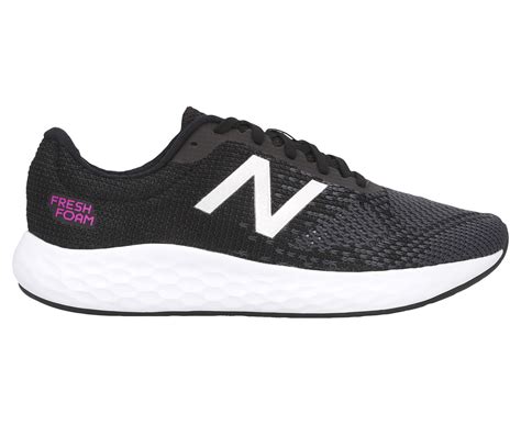 New Balance Women S Fresh Foam Rise Wide Fit D Running Shoes Black White Nz