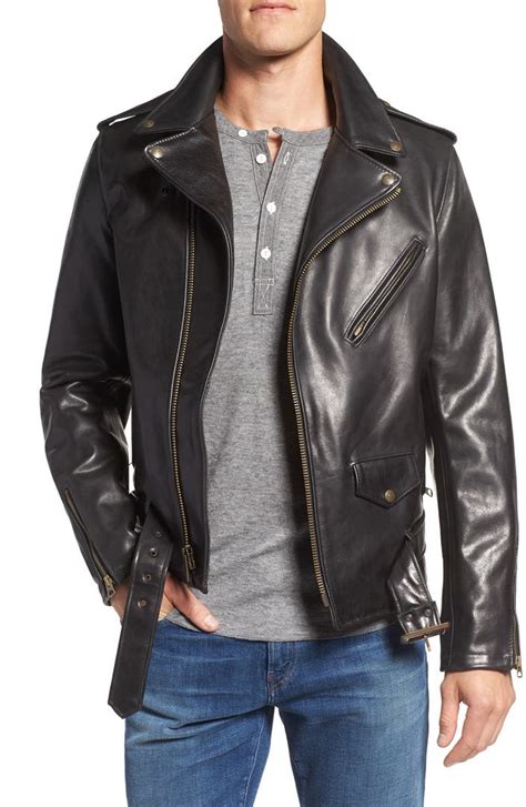 Schott Nyc Perfecto Waxy Leather Moto Jacket Nordstrom