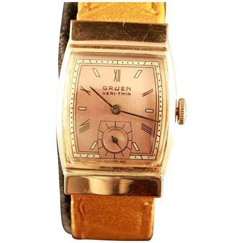 Gruen Veri-Thin Vintage Watch Circa 1940's | Vintage watches, Armani ...