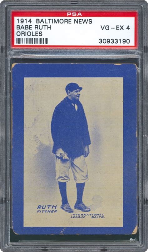 1914 baltimore news orioles babe ruth psa cardfacts®
